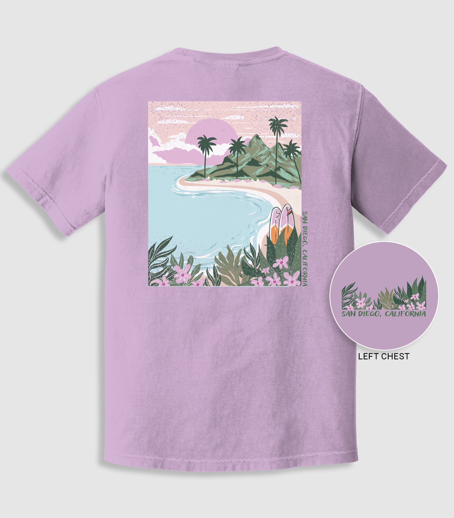 Retro Floral Coast Line