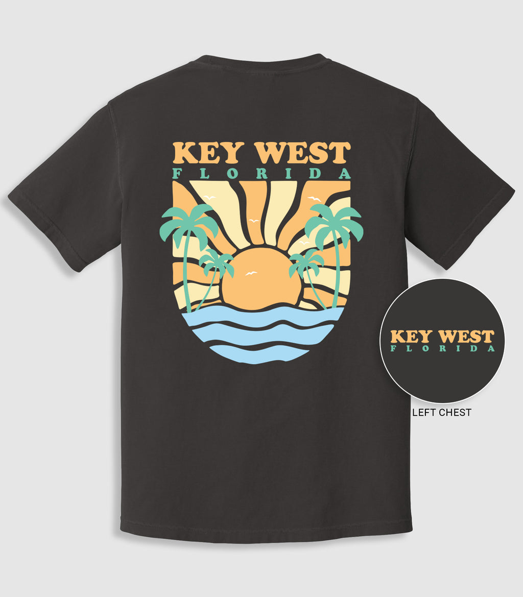 Retro Groovy Sunshine Ocean