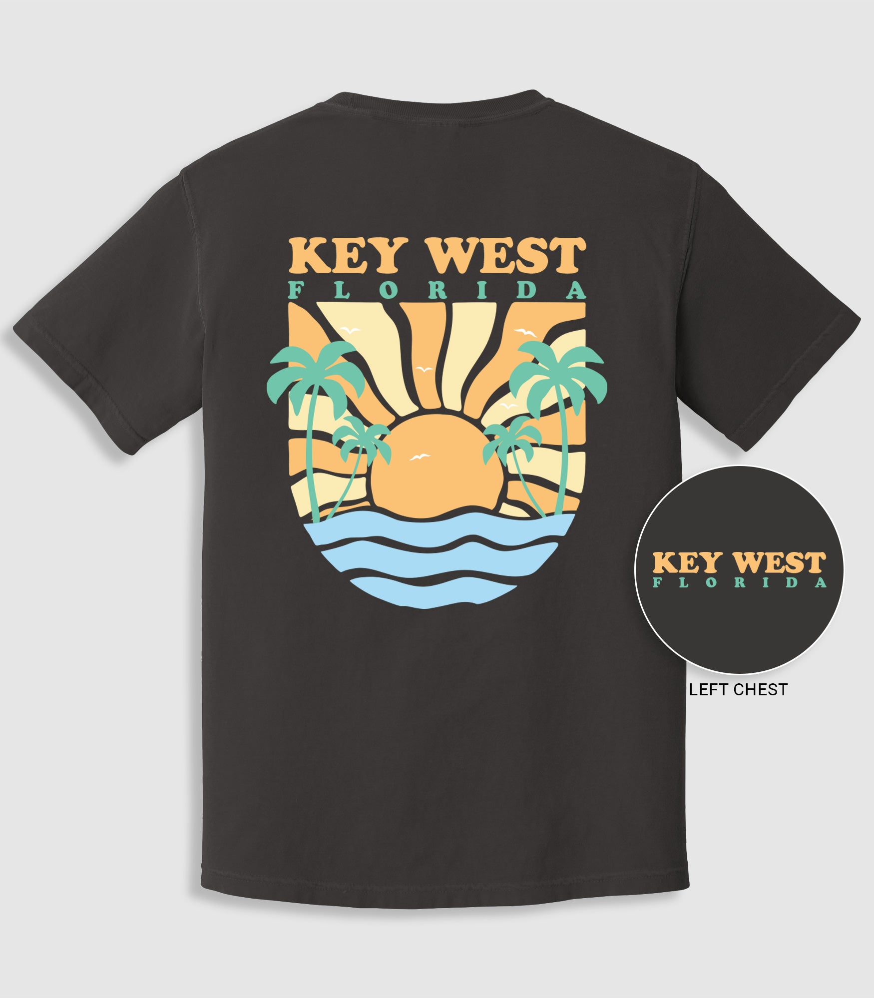 Retro Groovy Sunshine Ocean