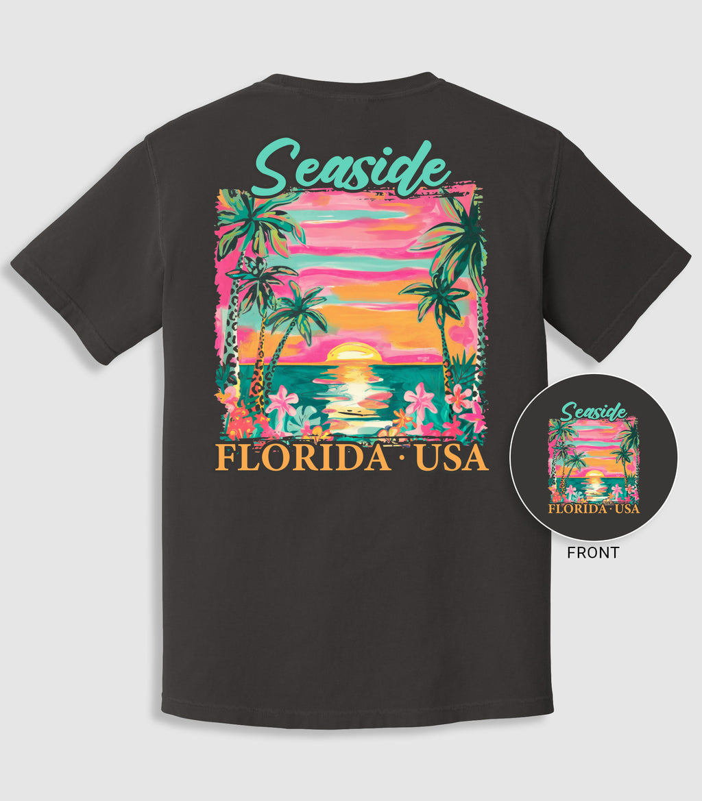 Costal Beach Sunset Palmte