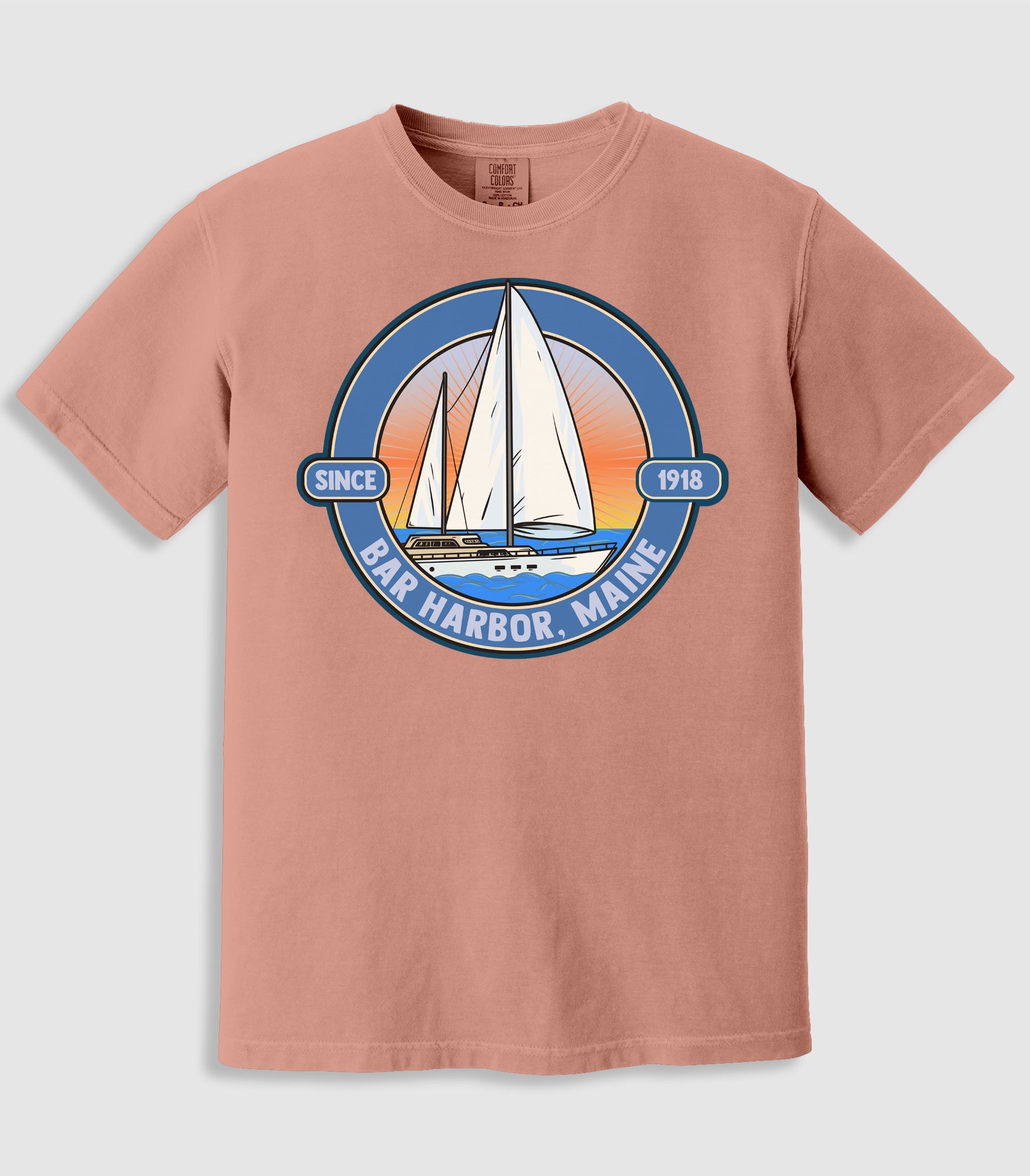 Harbor Sunset Sailboat