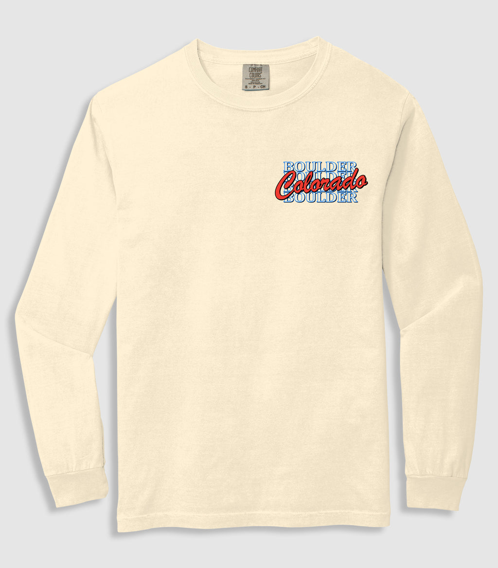 Retro Text Stack Long Sleeve