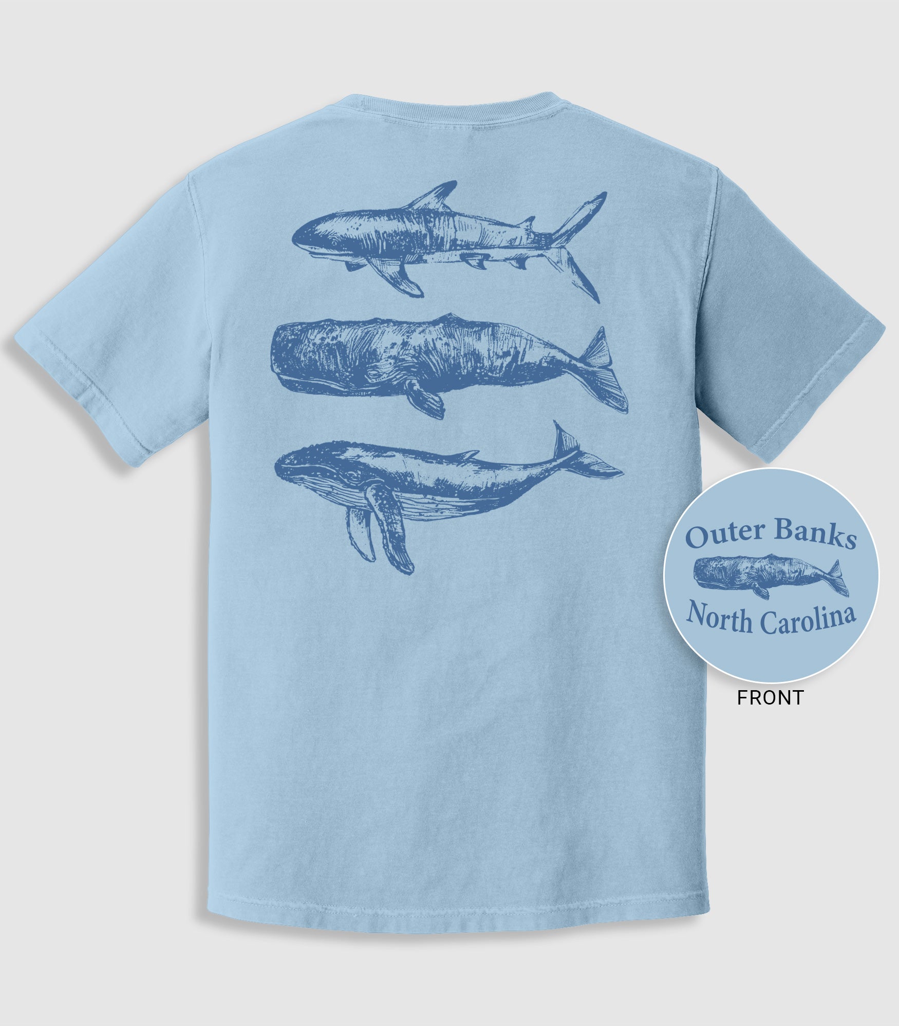 Drawn Sharks And Whales