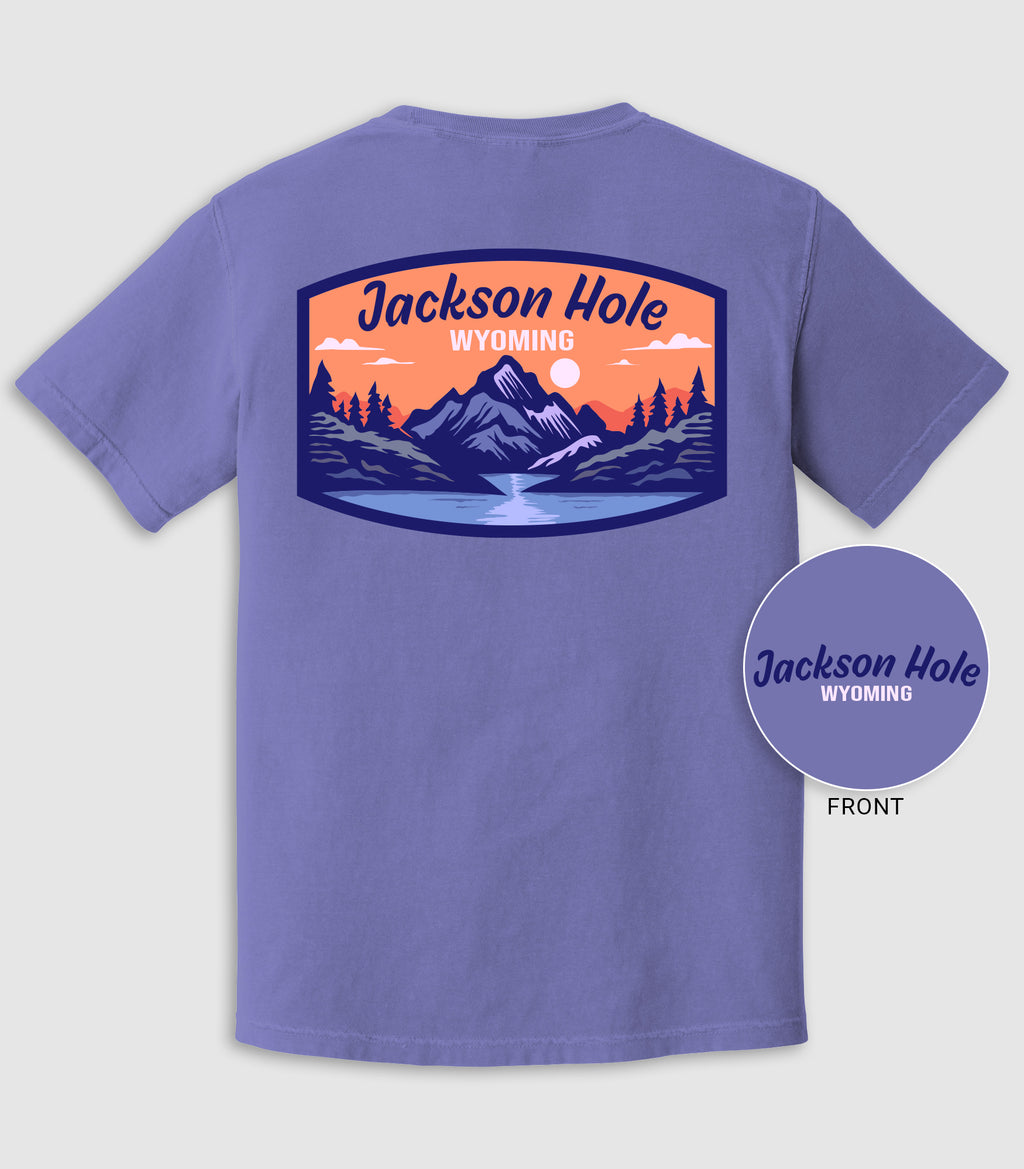 Sunset River Valley Mountain