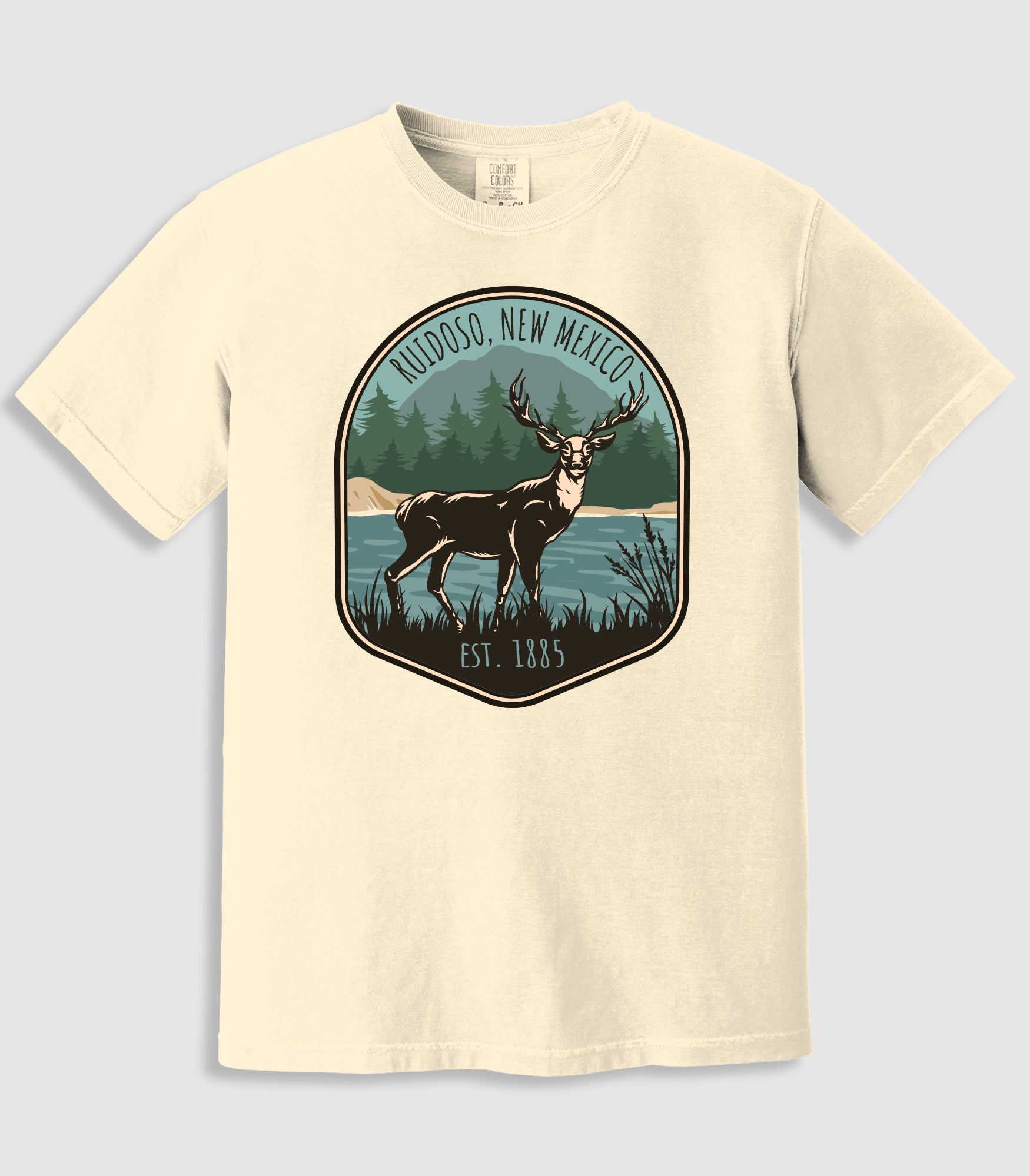 Forest Deer By The River